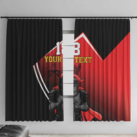 Custom Trinidad and Tobago Cricket Knight Riders Window Curtain Go Champion - Wonder Print Shop