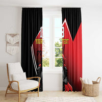 Custom Trinidad and Tobago Cricket Knight Riders Window Curtain Go Champion - Wonder Print Shop