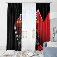 Custom Trinidad and Tobago Cricket Knight Riders Window Curtain Go Champion - Wonder Print Shop