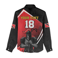 Custom Trinidad and Tobago Cricket Knight Riders Women Casual Shirt Go Champion - Wonder Print Shop