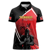 Custom Trinidad and Tobago Cricket Knight Riders Women Polo Shirt Go Champion - Wonder Print Shop