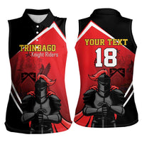 Custom Trinidad and Tobago Cricket Knight Riders Women Sleeveless Polo Shirt Go Champion - Wonder Print Shop