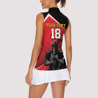 Custom Trinidad and Tobago Cricket Knight Riders Women Sleeveless Polo Shirt Go Champion - Wonder Print Shop