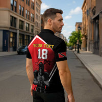 Custom Trinidad and Tobago Cricket Knight Riders Zipper Polo Shirt Go Champion - Wonder Print Shop