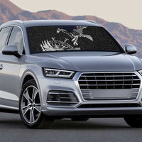 Denmark Viking Ravens Auto Sun Shade Vegvisir Runes Pattern - Wonder Print Shop