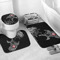 Denmark Viking Ravens Bathroom Set Vegvisir Runes Pattern - Wonder Print Shop