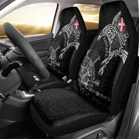 Denmark Viking Ravens Car Seat Cover Vegvisir Runes Pattern - Wonder Print Shop