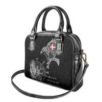 Denmark Viking Ravens Shoulder Handbag Vegvisir Runes Pattern - Wonder Print Shop