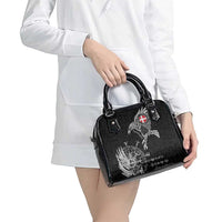 Denmark Viking Ravens Shoulder Handbag Vegvisir Runes Pattern - Wonder Print Shop