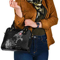 Denmark Viking Ravens Shoulder Handbag Vegvisir Runes Pattern - Wonder Print Shop