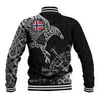 Norway Viking Ravens Baseball Jacket Vegvisir Runes Pattern - Wonder Print Shop