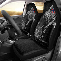 Norway Viking Ravens Car Seat Cover Vegvisir Runes Pattern - Wonder Print Shop