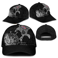 Norway Viking Ravens Classic Cap Vegvisir Runes Pattern - Wonder Print Shop