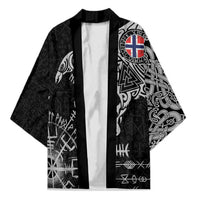 Norway Viking Ravens Kimono Vegvisir Runes Pattern - Wonder Print Shop