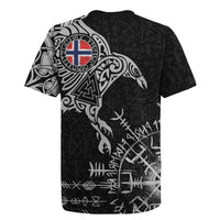 Norway Viking Ravens Rugby Jersey Vegvisir Runes Pattern - Wonder Print Shop