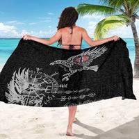Norway Viking Ravens Sarong Vegvisir Runes Pattern - Wonder Print Shop