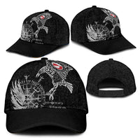 Greenland Viking Ravens Classic Cap Vegvisir Runes Pattern - Wonder Print Shop