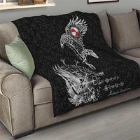 Greenland Viking Ravens Quilt Vegvisir Runes Pattern - Wonder Print Shop