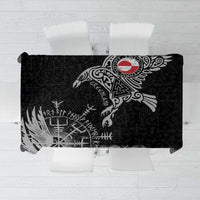 Greenland Viking Ravens Tablecloth Vegvisir Runes Pattern - Wonder Print Shop