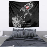 Greenland Viking Ravens Tapestry Vegvisir Runes Pattern - Wonder Print Shop