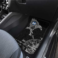 Scotland Viking Ravens Car Mats Vegvisir Runes Pattern - Wonder Print Shop