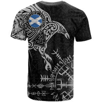 Scotland Viking Ravens T Shirt Vegvisir Runes Pattern - Wonder Print Shop