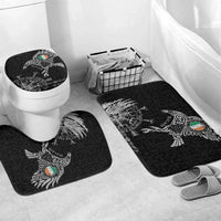 Ireland Viking Ravens Bathroom Set Vegvisir Runes Pattern - Wonder Print Shop