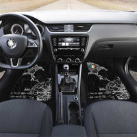 Ireland Viking Ravens Car Mats Vegvisir Runes Pattern - Wonder Print Shop