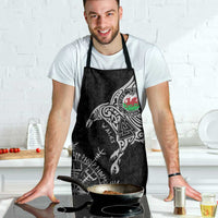 Wales Viking Ravens Apron Vegvisir Runes Pattern - Wonder Print Shop