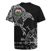 Wales Viking Ravens Rugby Jersey Vegvisir Runes Pattern - Wonder Print Shop