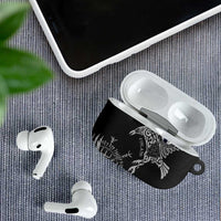 Finland Viking Ravens AirPods Case Vegvisir Runes Pattern - Wonder Print Shop