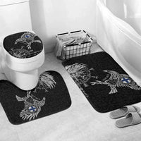 Finland Viking Ravens Bathroom Set Vegvisir Runes Pattern - Wonder Print Shop