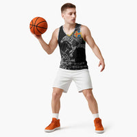 Aland Viking Ravens Basketball Jersey Vegvisir Runes Pattern - Wonder Print Shop