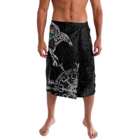 Aland Viking Ravens Lavalava Vegvisir Runes Pattern - Wonder Print Shop