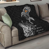 Aland Viking Ravens Quilt Vegvisir Runes Pattern - Wonder Print Shop
