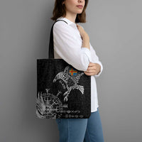 Aland Viking Ravens Tote Bag Vegvisir Runes Pattern - Wonder Print Shop