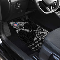 Iceland Viking Ravens Car Mats Vegvisir Runes Pattern - Wonder Print Shop
