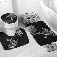 Faroe Islands Viking Ravens Bathroom Set Vegvisir Runes Pattern - Wonder Print Shop