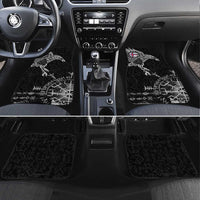 Faroe Islands Viking Ravens Car Mats Vegvisir Runes Pattern - Wonder Print Shop