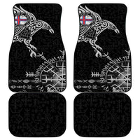 Faroe Islands Viking Ravens Car Mats Vegvisir Runes Pattern - Wonder Print Shop