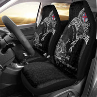 Faroe Islands Viking Ravens Car Seat Cover Vegvisir Runes Pattern - Wonder Print Shop