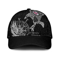 Faroe Islands Viking Ravens Classic Cap Vegvisir Runes Pattern - Wonder Print Shop
