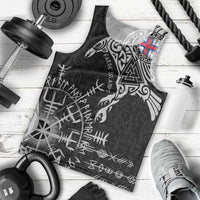Faroe Islands Viking Ravens Men Tank Top Vegvisir Runes Pattern - Wonder Print Shop