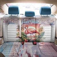 Personalized Bonaire Caribbean Flamingo Back Car Seat Cover Pink Salt Flats - Wonder Print Shop