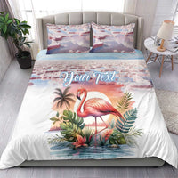 Personalized Bonaire Caribbean Flamingo Bedding Set Pink Salt Flats - Wonder Print Shop