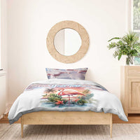 Personalized Bonaire Caribbean Flamingo Bedding Set Pink Salt Flats - Wonder Print Shop