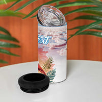 Personalized Bonaire Caribbean Flamingo 4 in 1 Can Cooler Tumbler Pink Salt Flats - Wonder Print Shop