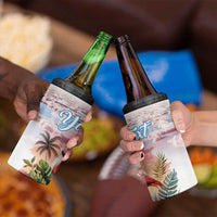 Personalized Bonaire Caribbean Flamingo 4 in 1 Can Cooler Tumbler Pink Salt Flats - Wonder Print Shop