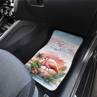 Personalized Bonaire Caribbean Flamingo Car Mats Pink Salt Flats - Wonder Print Shop