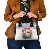 Personalized Bonaire Caribbean Flamingo Shoulder Handbag Pink Salt Flats